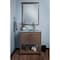 Novatto BONIFICARE Glass Vessel Bathroom Sink Set, Brushed Nickel/ Clear Glass NSFC-8048001BNC - alternate 4